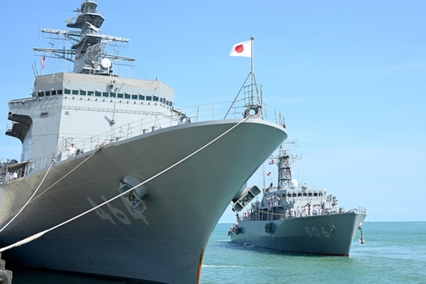日艦首次停泊柬埔寨海軍基地港口 釋何信號