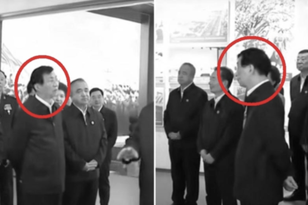 王滬寧背著手聽習訓話 「不敬」姿態引熱議