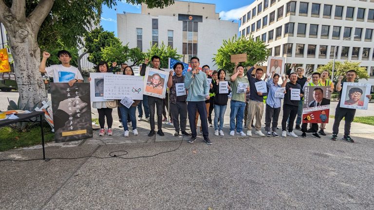 洛城抗共集會 走線者述心路:不再懼中共