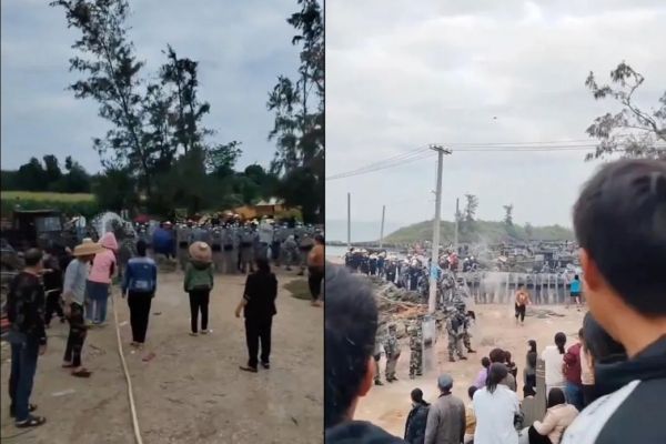 抗議禁養海螺政策 廣東村民大戰中共武警