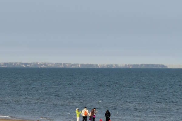 河北秦皇島驚現罕見「帶狀」海市蜃樓